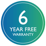 6-Year-Warranty Icon from Messagemaker Displays