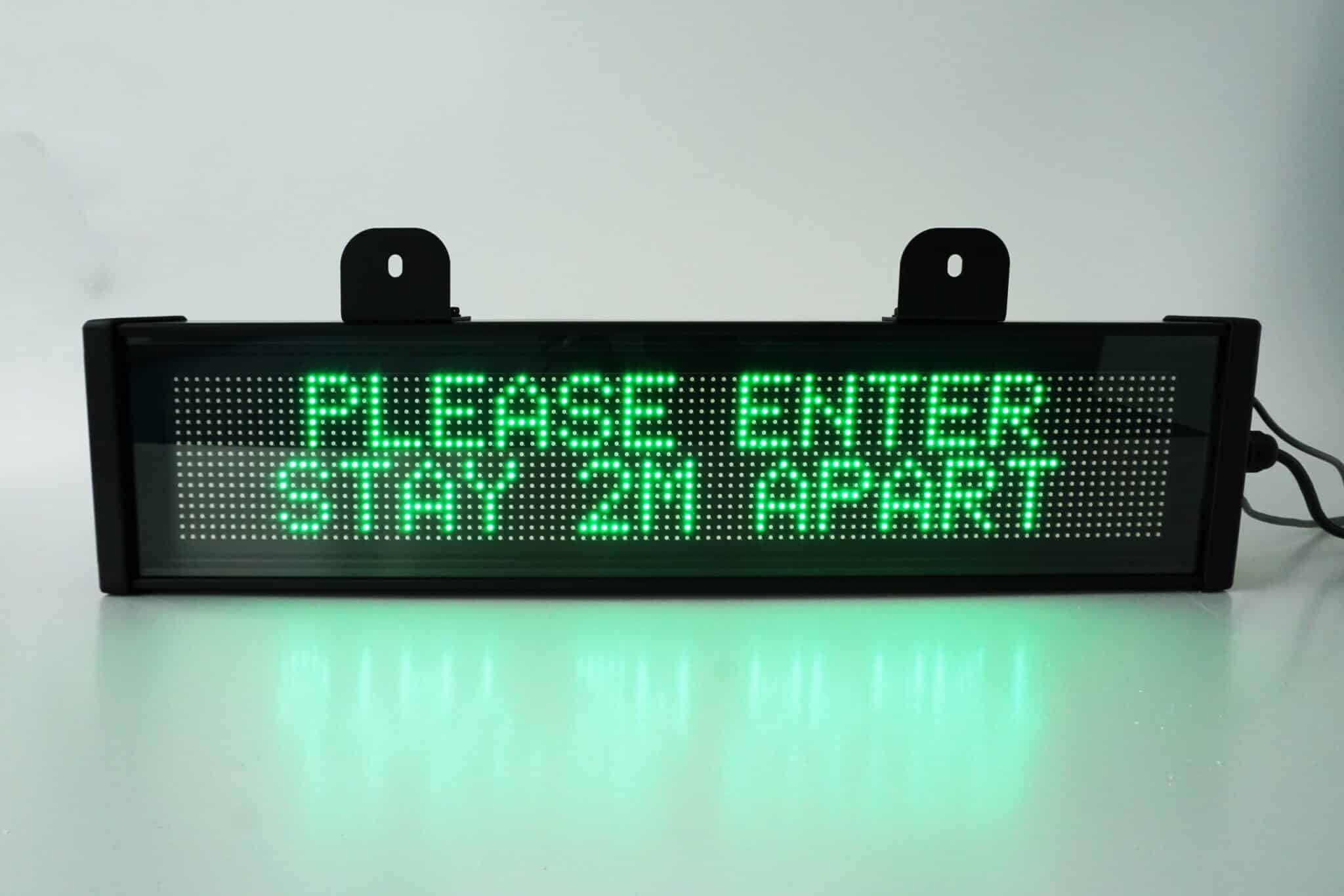 Please Enter COVID-19 LED Message Display