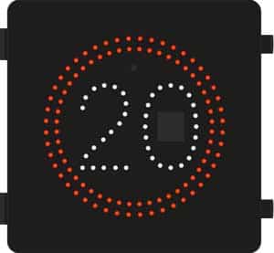 Urban Speed Limit Repeater Sign Messagemaker Displays