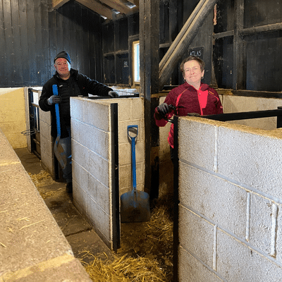 Working up a sweat at Surrey Docks Farm -Blog from Messagemaker Displays