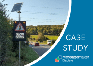 Messagemaker Displays Balfour Beatty Case Study- Mendip Cabling Project Warning Signage