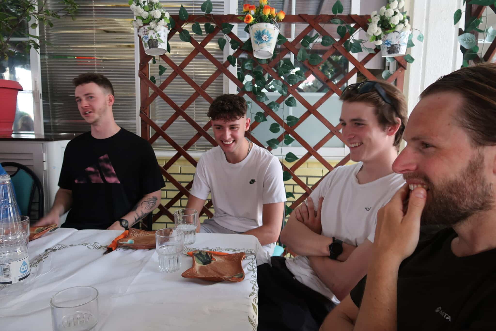 The Olympus team at their meal