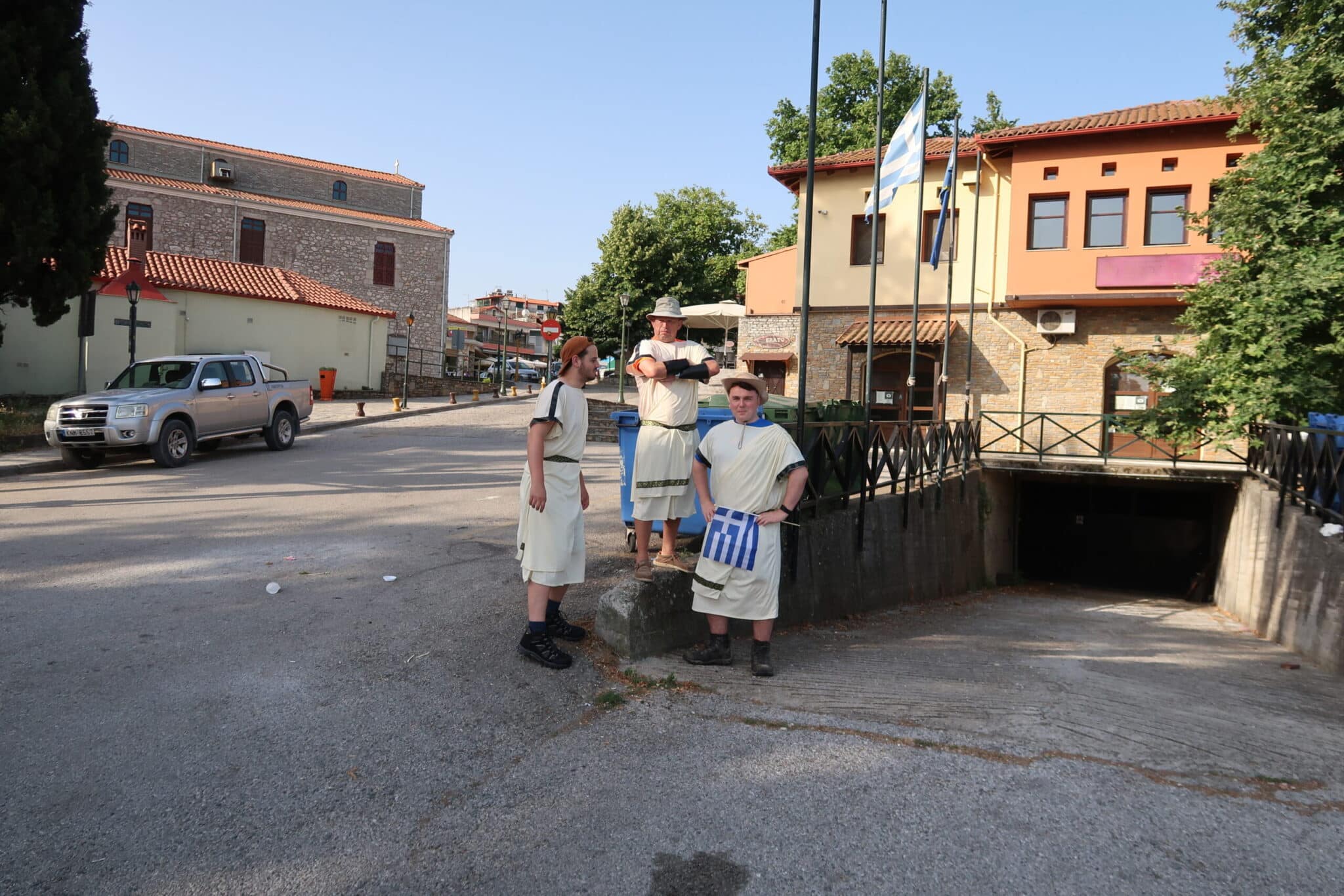 The Messagemaker Boys in Togas