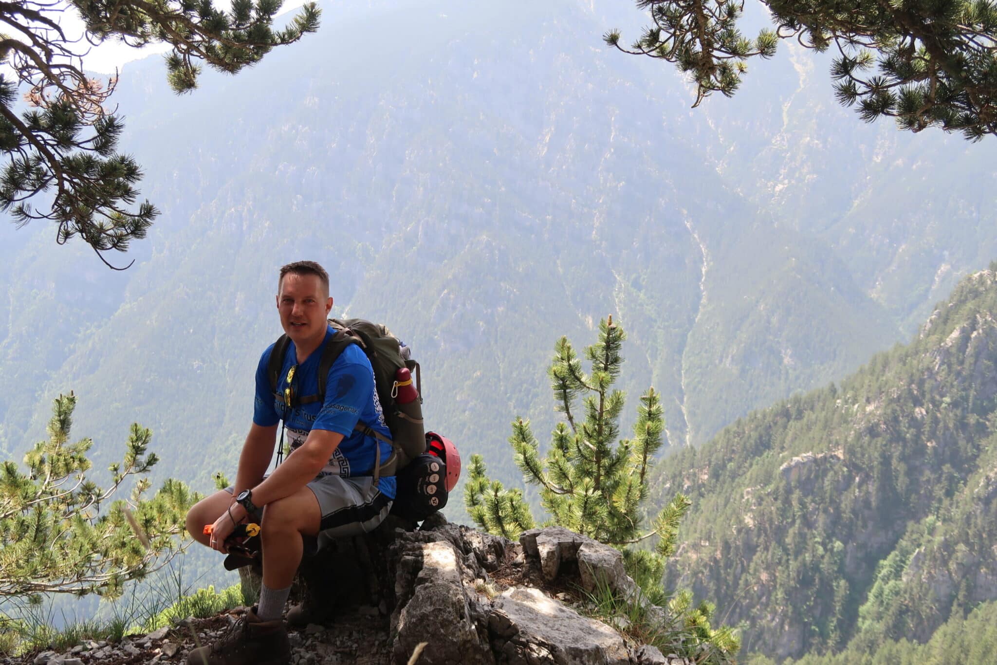 Our Captain, David Cload Overlooking the View