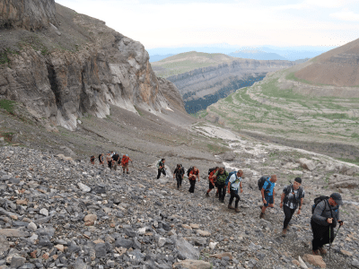 Starting the climb to the Summit