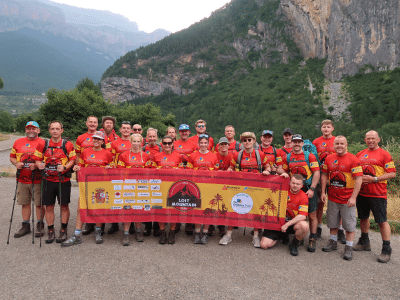 The Monte Perdido team at the start of the climb